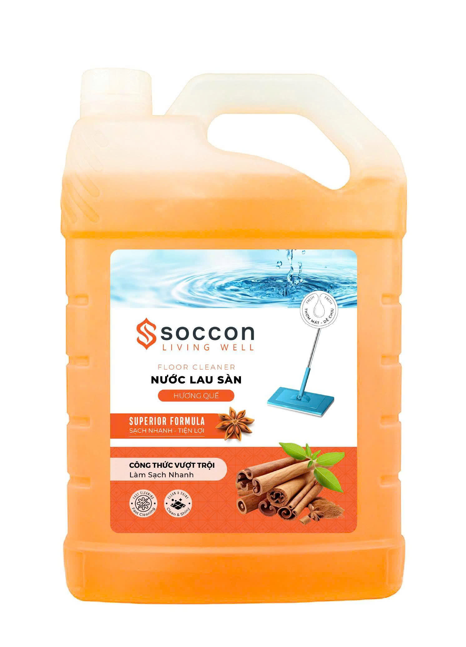 Nước lau sàn Soccon 3,6 Kg